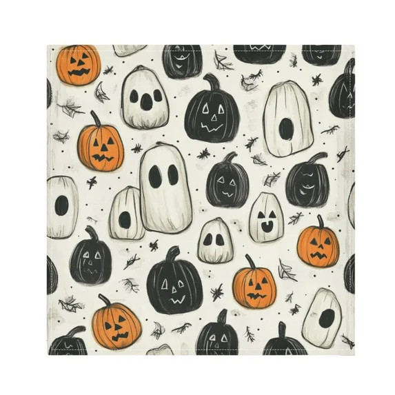 Qxltty Ghosts and Pumpkins Napkins 20×20in Perfect for Parties Dinners Weddings Cocktail Housewa... | Walmart (US)