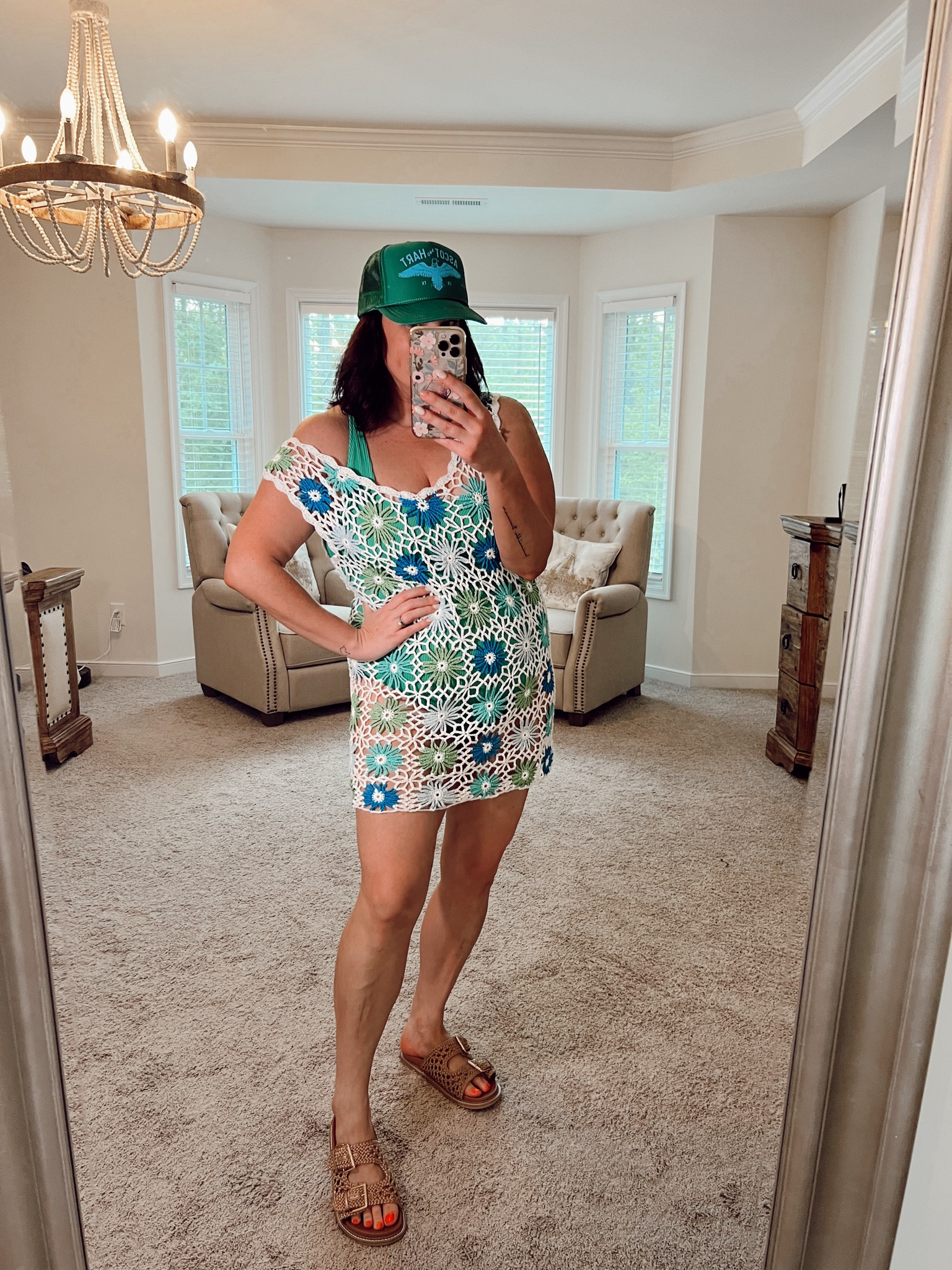 Crochet coverup from Shein! 

#LTKFindsUnder50 #LTKSwim #LTKMidsize