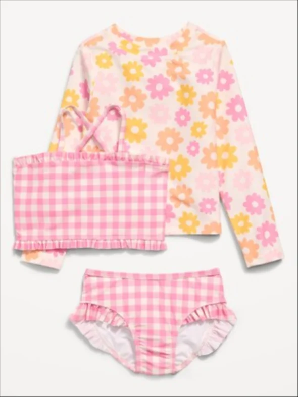 Printed Rashguard and Bikini Swim Set — Style One product image from the verified GPgrows LTK collection