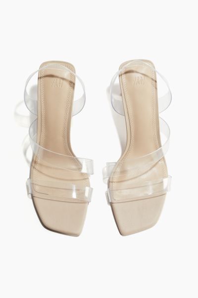 Heeled Sandals - Light beige - Ladies | H&M US | H&M (US + CA)