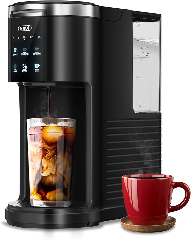GEVI EzPod Compact Single Serve Coffee Maker, Pod Coffee Maker Compatible with Single-Serve Pods ... | Amazon (US)
