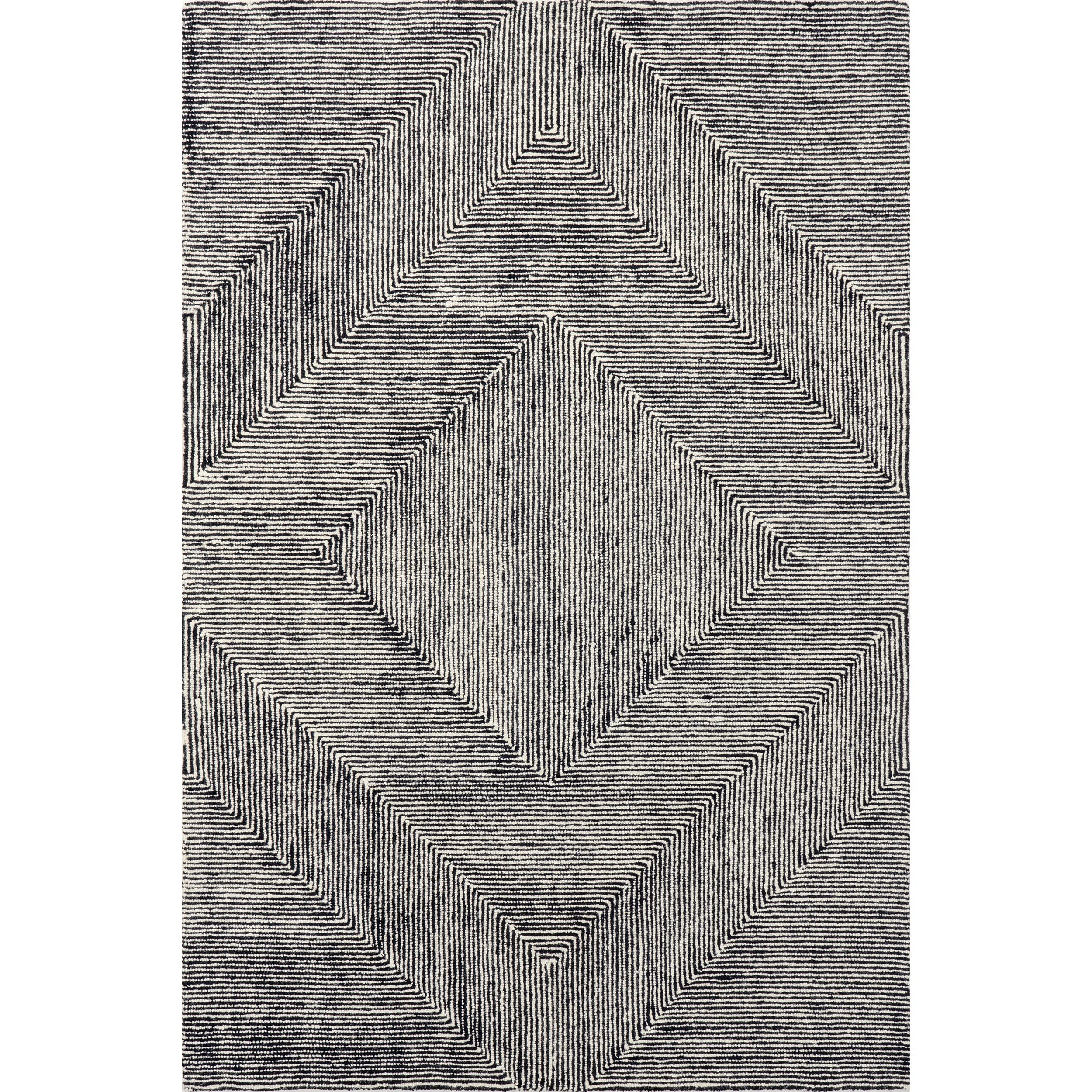 Shylia Abstract Wool Area Rug for Living Room Bedroom Dining Room Kitchen | Wayfair North America