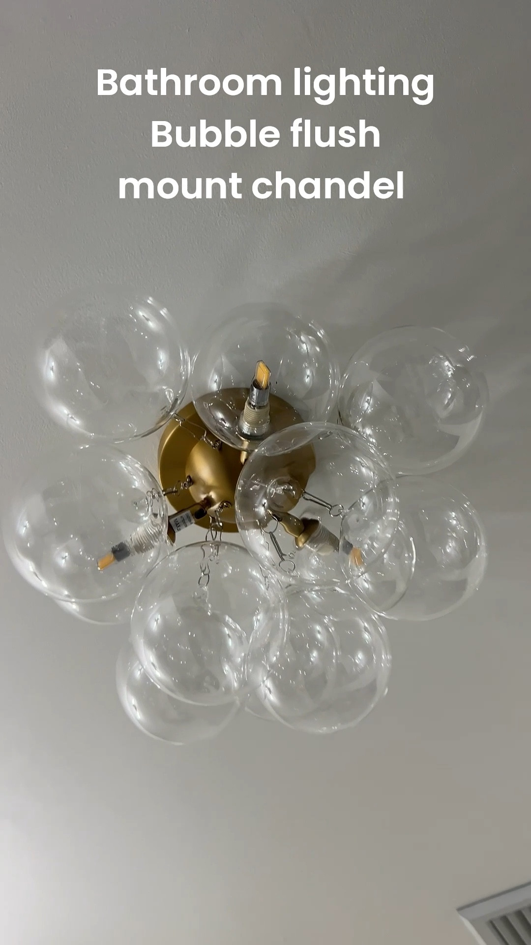 This bubble flush mount chandelier was so affordable and completely elevated the look of the bathroom remodel!! 

#LTKOver40 #LTKHome #LTKBeauty