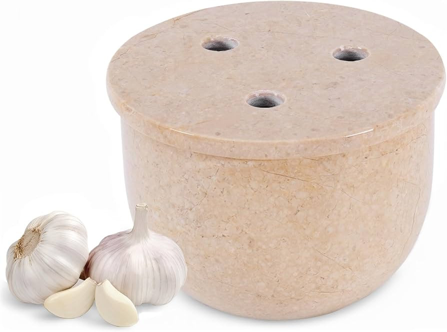 Radicaln Marble Garlic Keeper 4.5" Inch Verona Handmade terracotta Garlics keeper For Kitchen Cou... | Amazon (US)