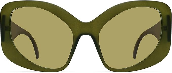 TYA Oversized Sunglasses for Women Fashion Oval Futuristic Chunky Sunglasses Cat-Eye Rectangular ... | Amazon (US)