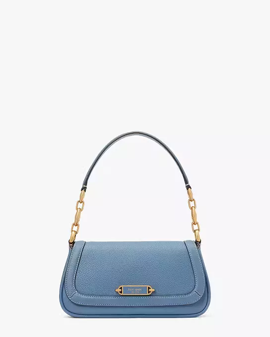 Gramercy Pebbled Leather Small Flap Shoulder Bag