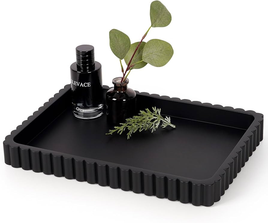 Concrete Decorative Tray for Coffee Table Decor, 14" Coffee Table Tray Ottoman Tray Table Centerp... | Amazon (US)