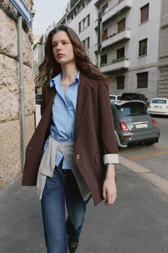 BLAZER CON POLSINO STAMPATO | Zara IT