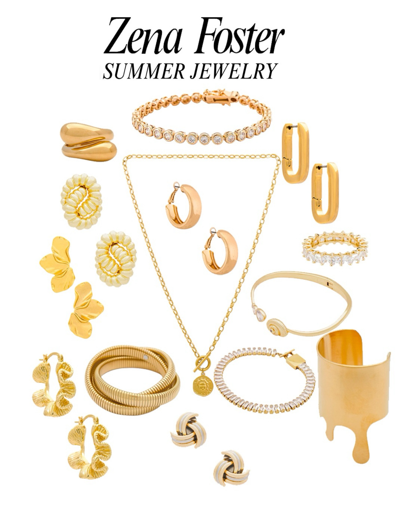 Summer jewelry Revolve picks 🤎 

#LTKOver40 #LTKSeasonal #LTKStyleTip