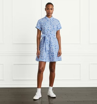 The Ellie Nap Dress - Blue Mosaic Poplin | Hill House Home