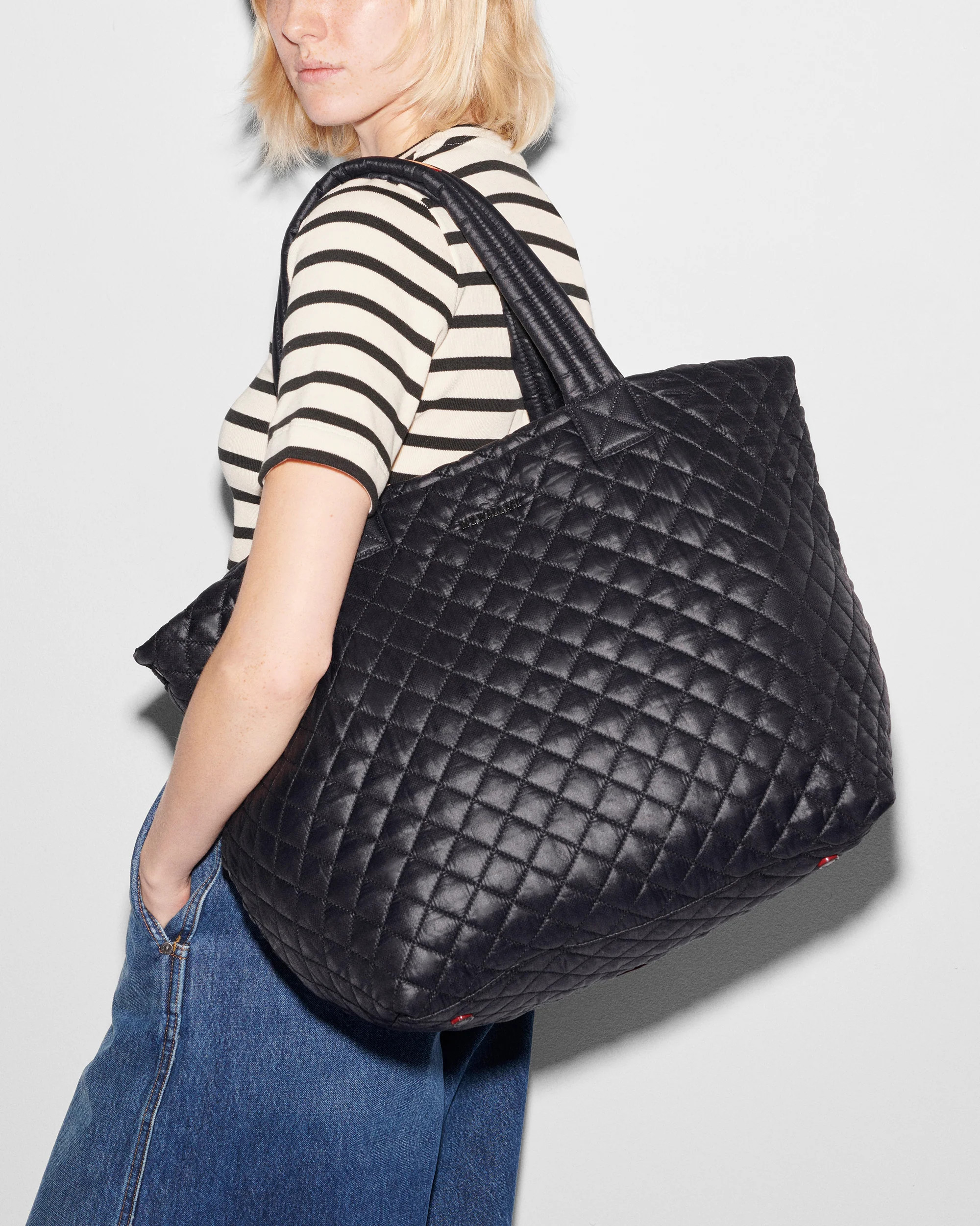 Large Black Tote Bag - Metro Tote Deluxe | MZ Wallace | MZ Wallace