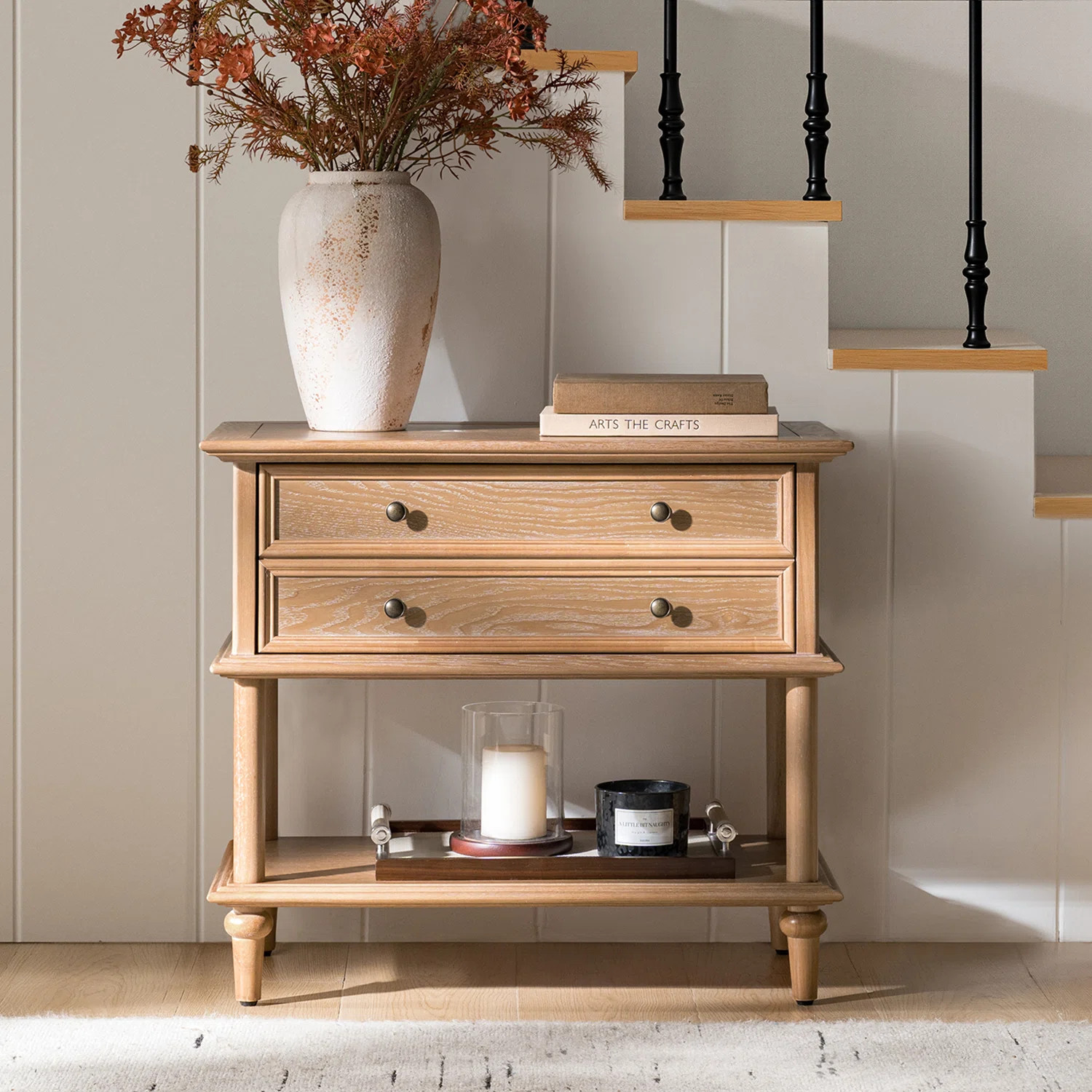 Hicks 28.4"W Solid Wood 1-Drawer Nightstand with Built-In Outlets and USB Ports | Wayfair North America