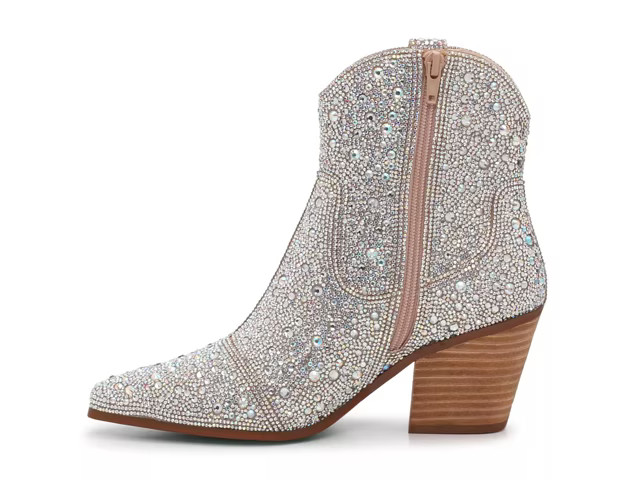 Betsey Johnson Emory Rhinestone Western Boot | DSW