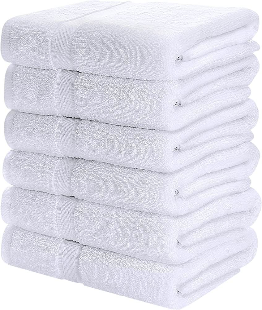 Utopia Towels 6 Pack Medium Bath Towel Set, 100% Ring Spun Cotton (24 x 48 Inches) Lightweight an... | Amazon (US)