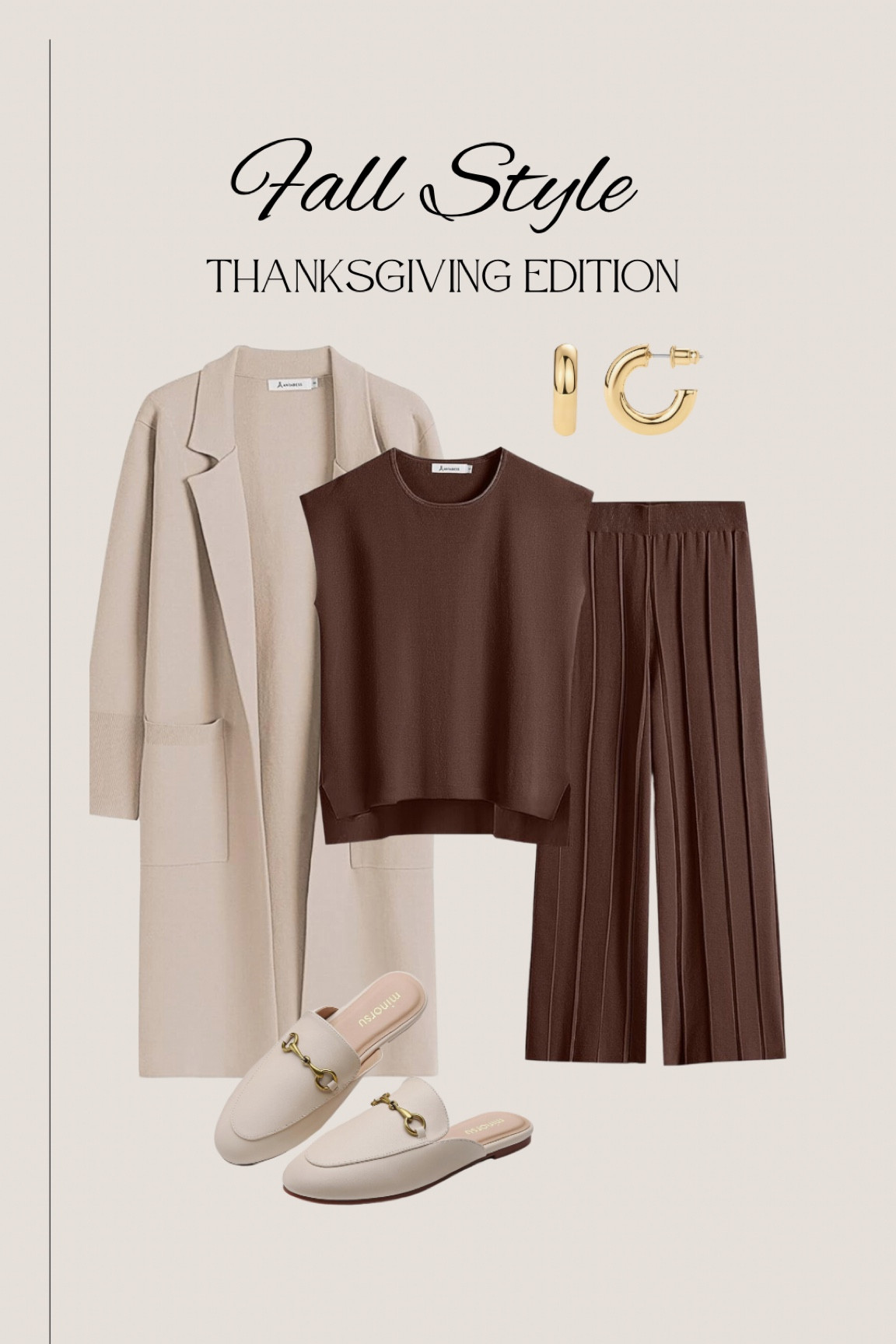 Thanksgiving Outfit Inspo// elevating a comfy set. I have this set in several colors, it’s so comfy but still looks put together. 

Style with an oversized cardigan or coatigan and mules (or slippers if you are staying inside!) 

#LTKHoliday #LTKMidsize #LTKStyleTip
