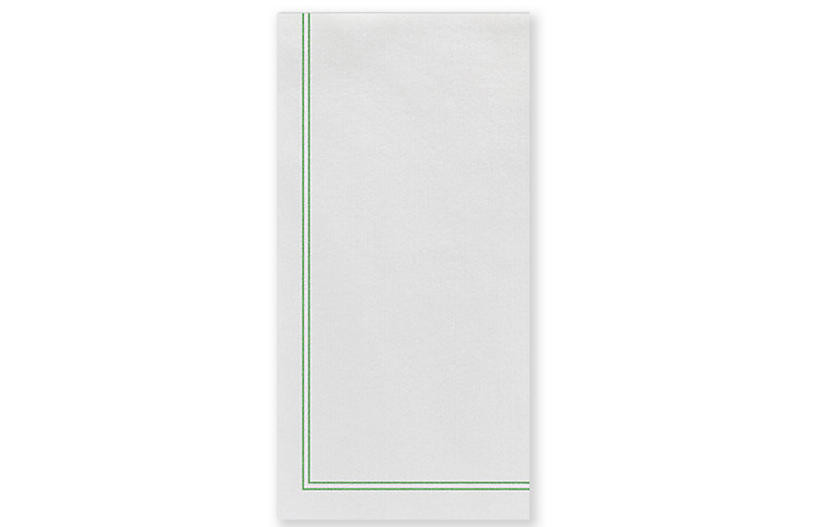 S/50 Papersoft Linea Guest Towels, Green | One Kings Lane