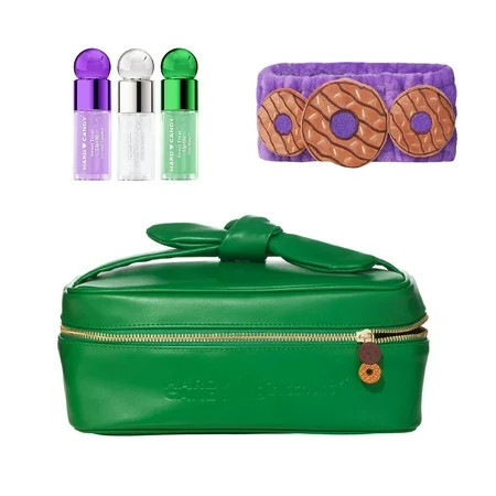 Hard Candy x Girl Scouts Coconut Caramel Essential Kit Makeup Bag Travel Kit Lip Oil Headband 5 pieces | Walmart (US)