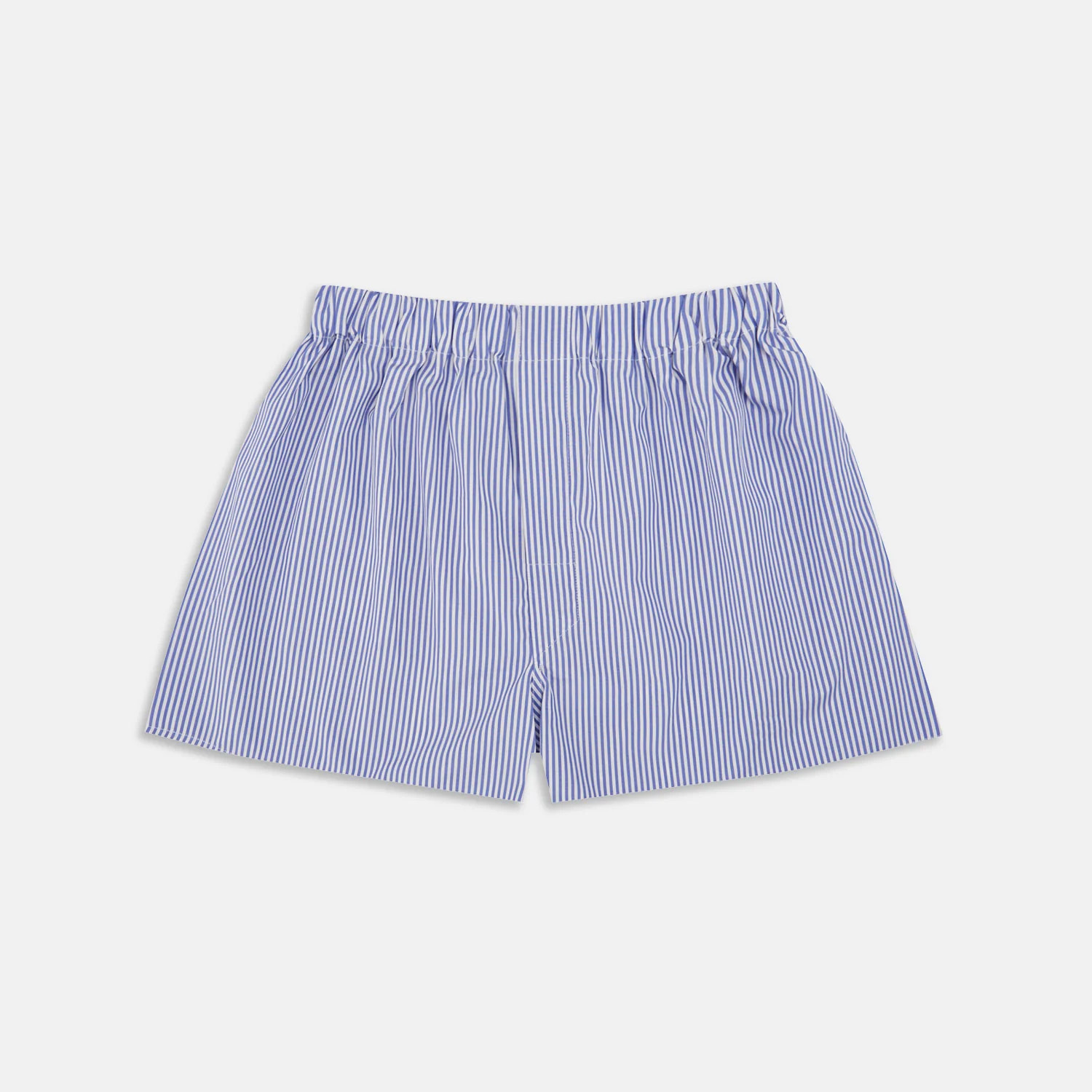 Blue Bengal Stripe Cotton Boxer Shorts | Turnbull & Asser