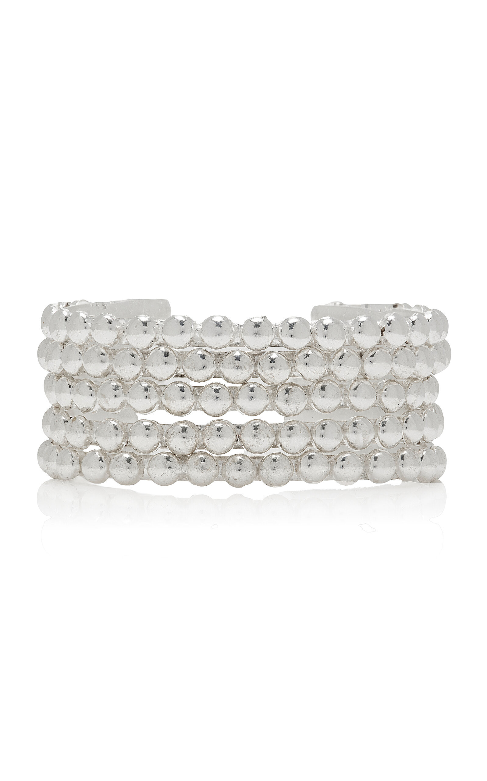 Sylvia Toledano - Dots Set-Of-Five Silver-Plated Bracelets - Silver - OS - Moda Operandi - Gifts For Her | Moda Operandi (Global)