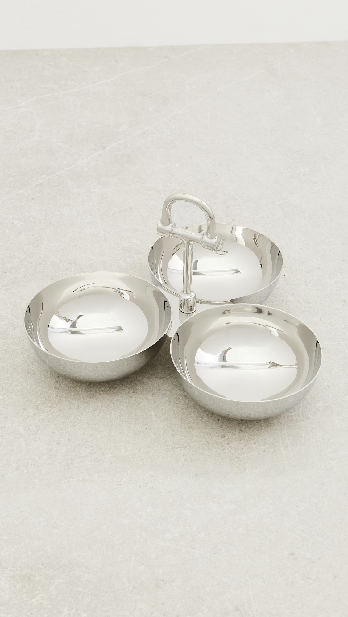 The Favorites The Equestrian Trio Condiment Bowl Set Polished Nickel One Size | Shopbop