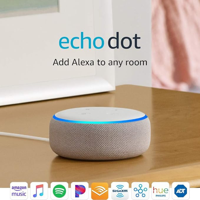 Echo Dot (3rd Gen) - Smart speaker with Alexa - Sandstone | Amazon (US)