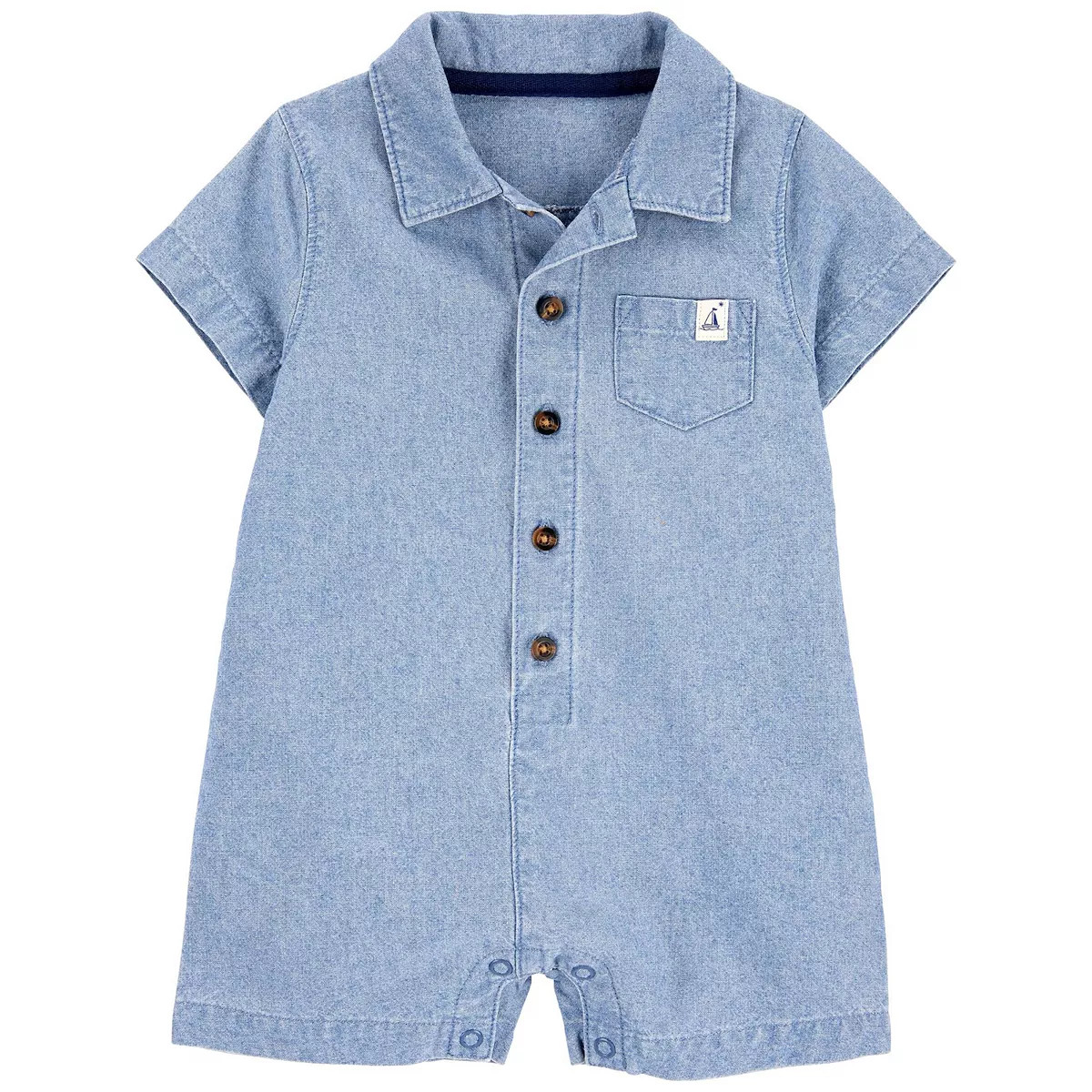 Baby Boy Carter's Chambray Romper | Kohl's