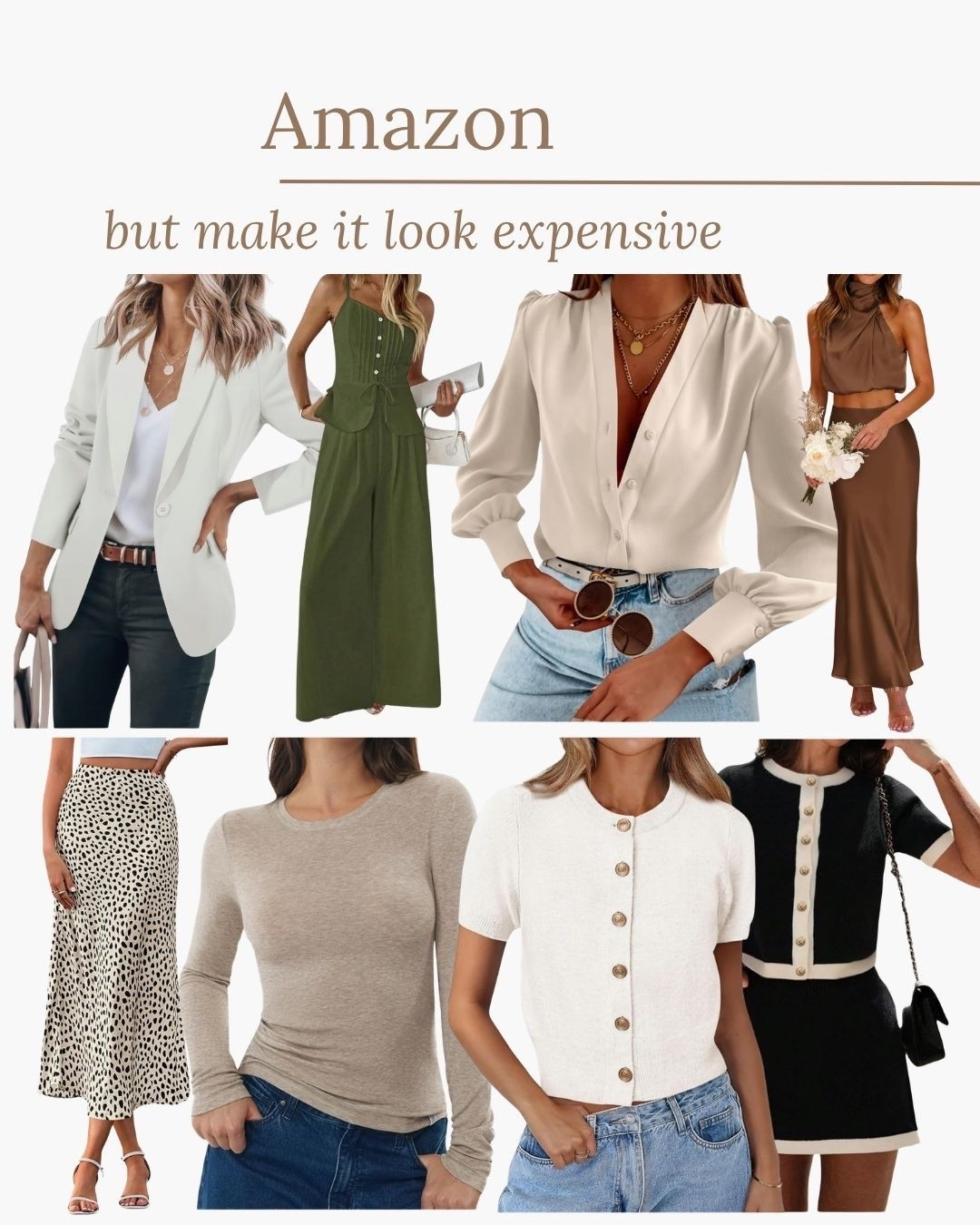 Amazon but make it look expensive!

#LTKootd #LTKdayinmylife #LTKgrwm