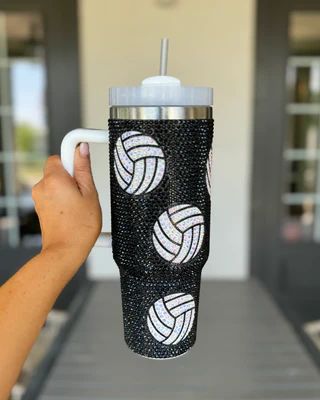 40 Oz. Crystal Volleyball Tumbler (Re-Stocking 6/30) | Live Love Gameday®
