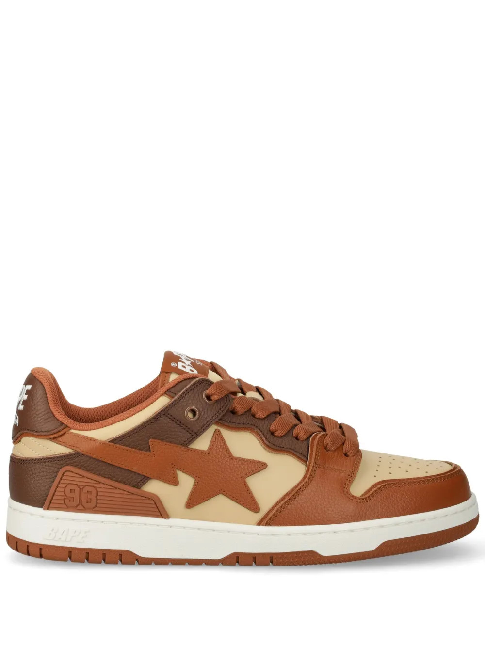 A BATHING APE® SK8 STA #5 Sneakers | Brown | FARFETCH | Farfetch Global