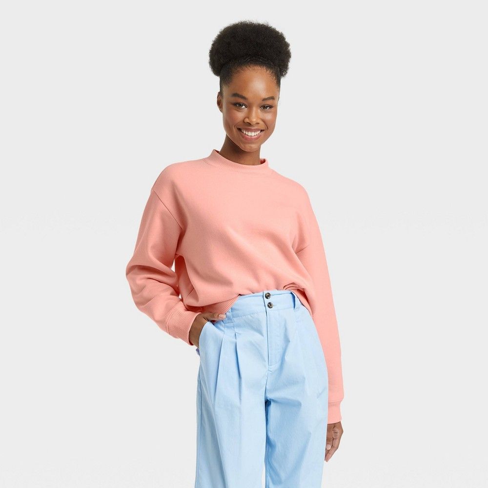 Women's Sweatshirt - A New Day Light Pink XXL | Target