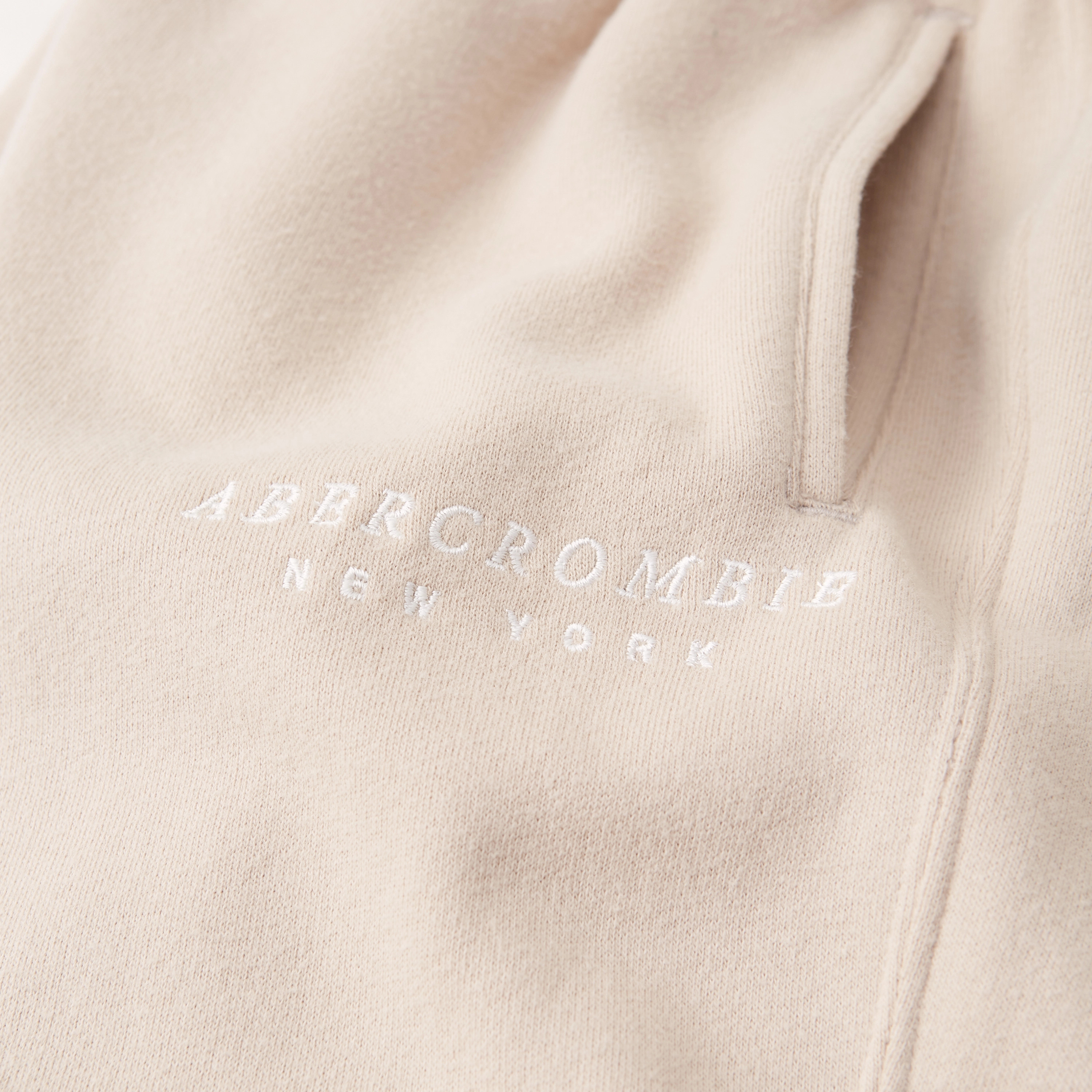 Embroidered Logo Ruffle Waist Joggers | Abercrombie & Fitch (US)