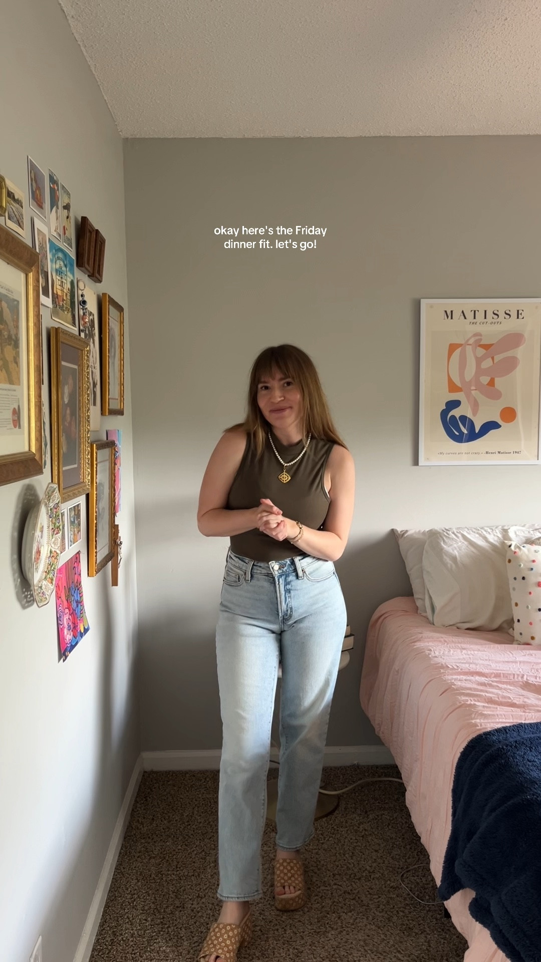 gdwm for a casual dinner! LOVE these jeans, so comfy 