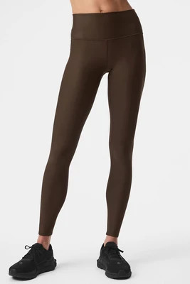 Alo YogaÂ® | 7/8 High-Waist Airlift Legging in Espresso Brown, Size: XL | Alo Yoga