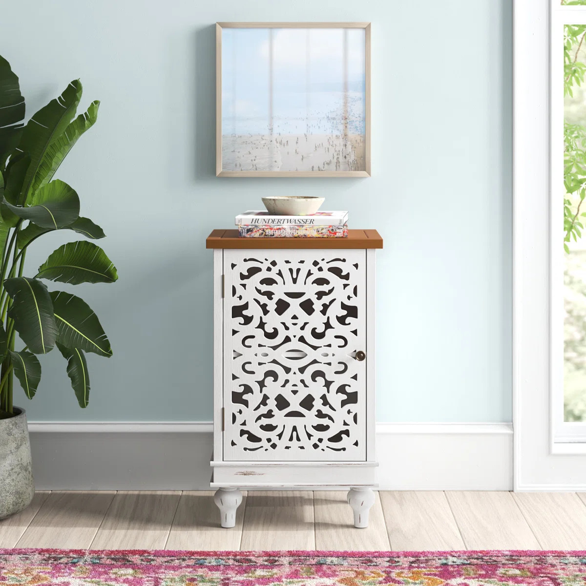 Eyler 31.5" H x 18.9" W Solid and Manufactured Wood 1-Door Accent Cabinet | Wayfair North America