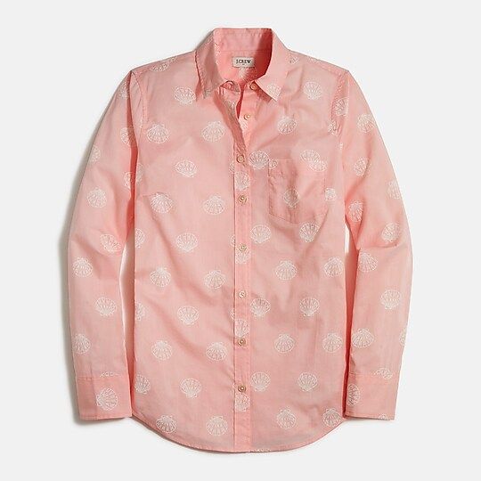 Factory: Lightweight Cotton Shirt In Signature Fit For Women | J.Crew Factory