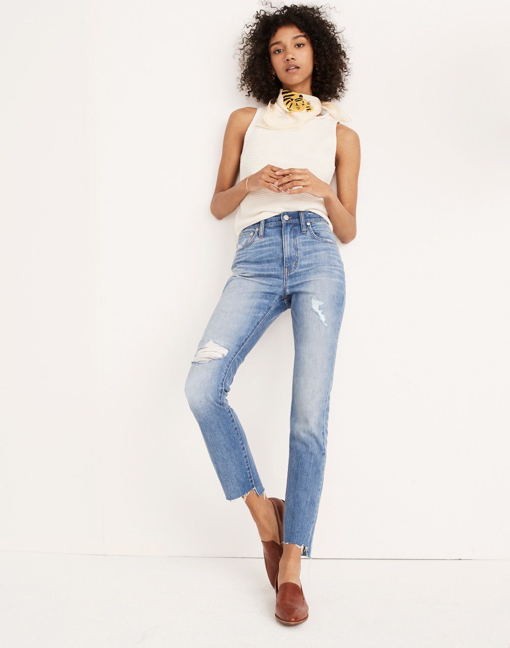 The High-Rise Slim Boyjean in Lita Wash: Step-Hem Edition | Madewell