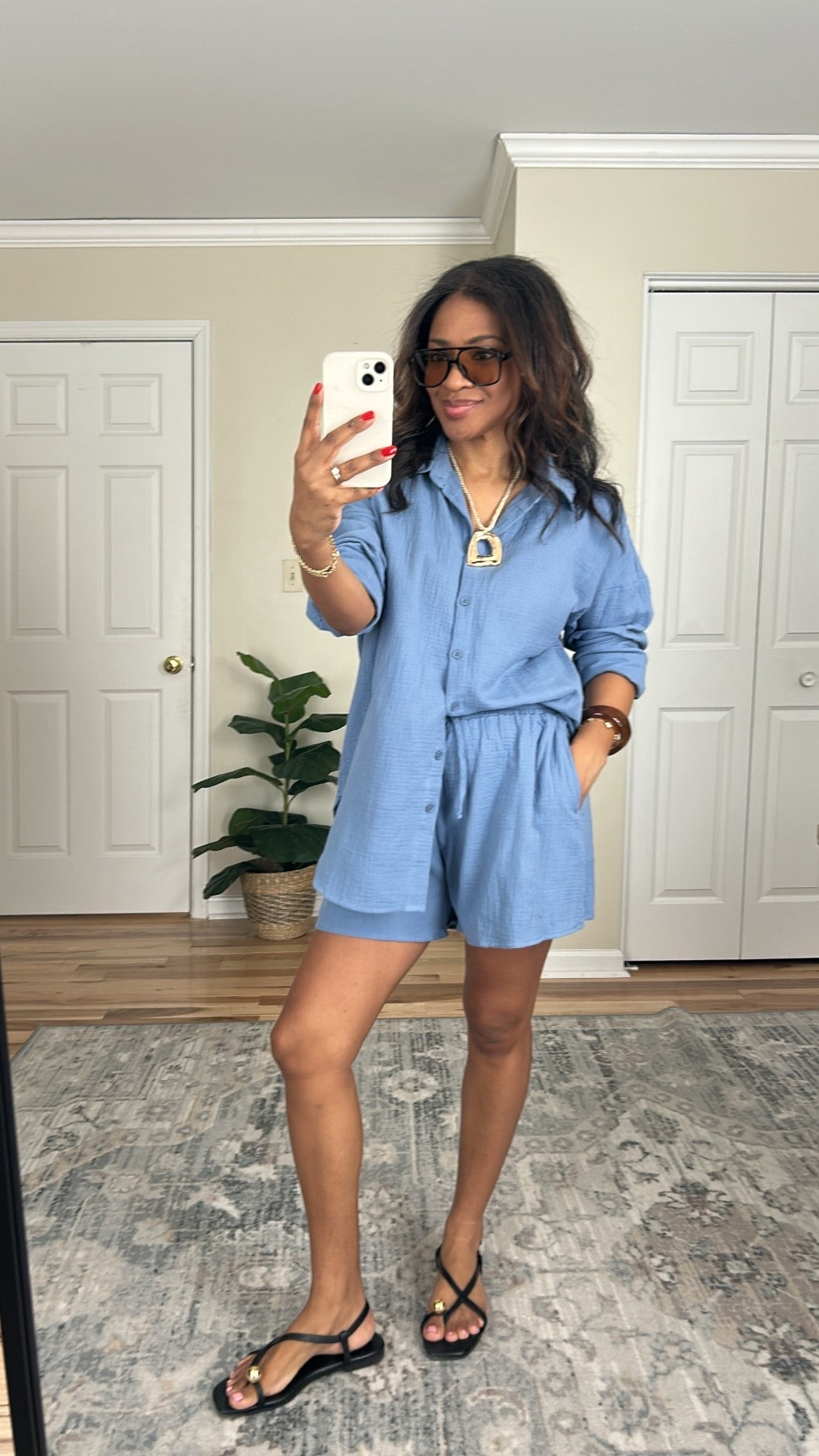 Wearing a size medium in this set! 

#LTKSeasonal #LTKOver40