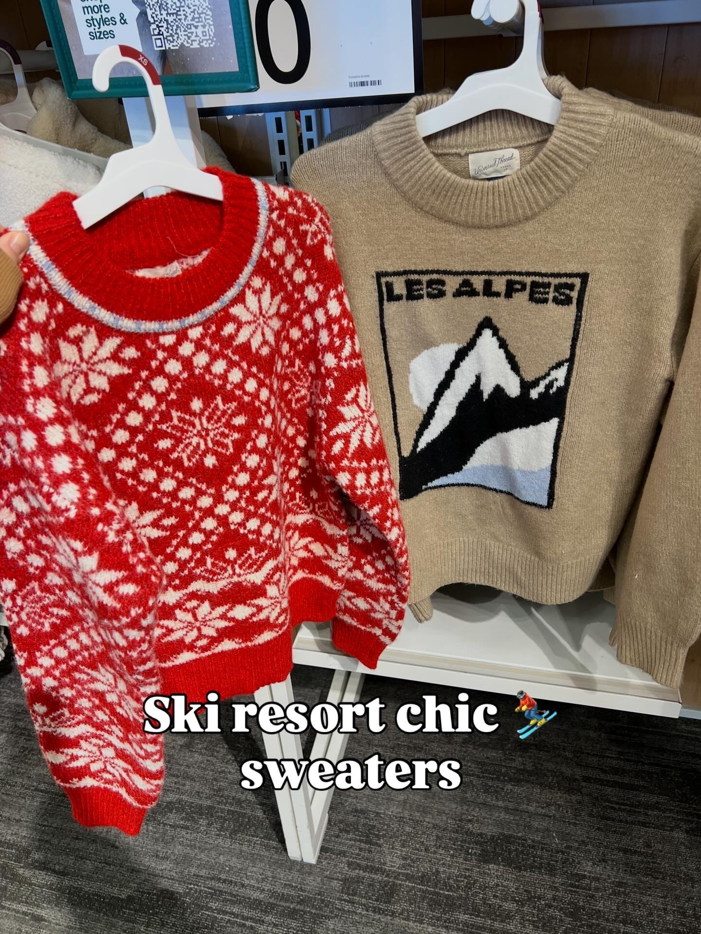 Cozy sweaters, very apres ski chic! I’ve only gone downhill skiing once, can I wear these?! #targetstyle 

#LTKGiftGuide #LTKFindsUnder50 #LTKFindsUnder100