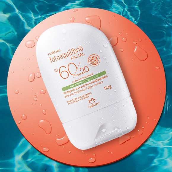 Protetor Facial Gel Creme FPS 60 FPUVA 20 Fotoequilíbrio | Natura BR