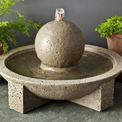 Spherical Stone Fountain | Frontgate