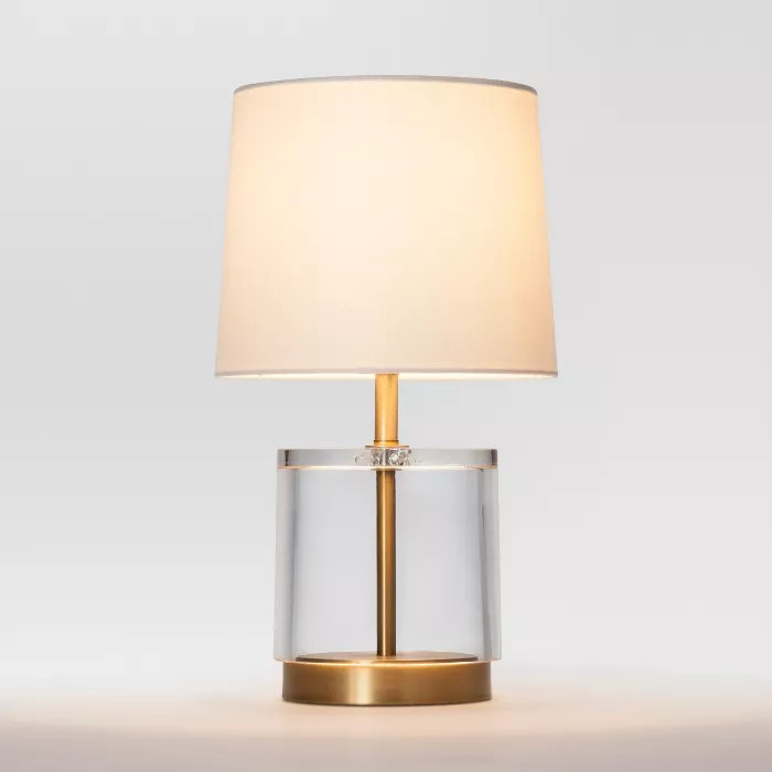 Modern Acrylic Accent Lamp Brass - Project 62™ | Target