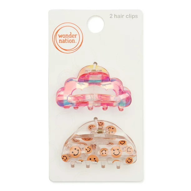 Wonder Nation Claw Clip Set, 2-Pack | Walmart (US)