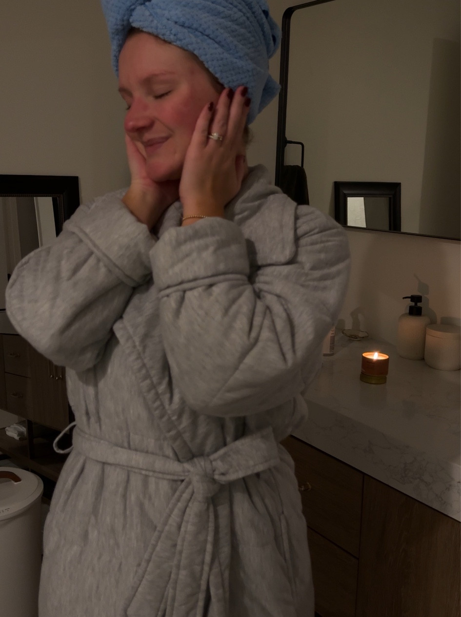 the coziest night robe 🩶 

#LTKHome #LTKFindsUnder50 #LTKGiftGuide