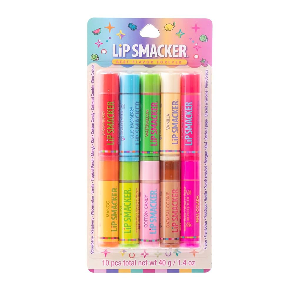 Lip Smacker Original & Best Party Pack - 10 Moisturizing Lip Balms, Classic Flavors, Hydrating & ... | Amazon (US)