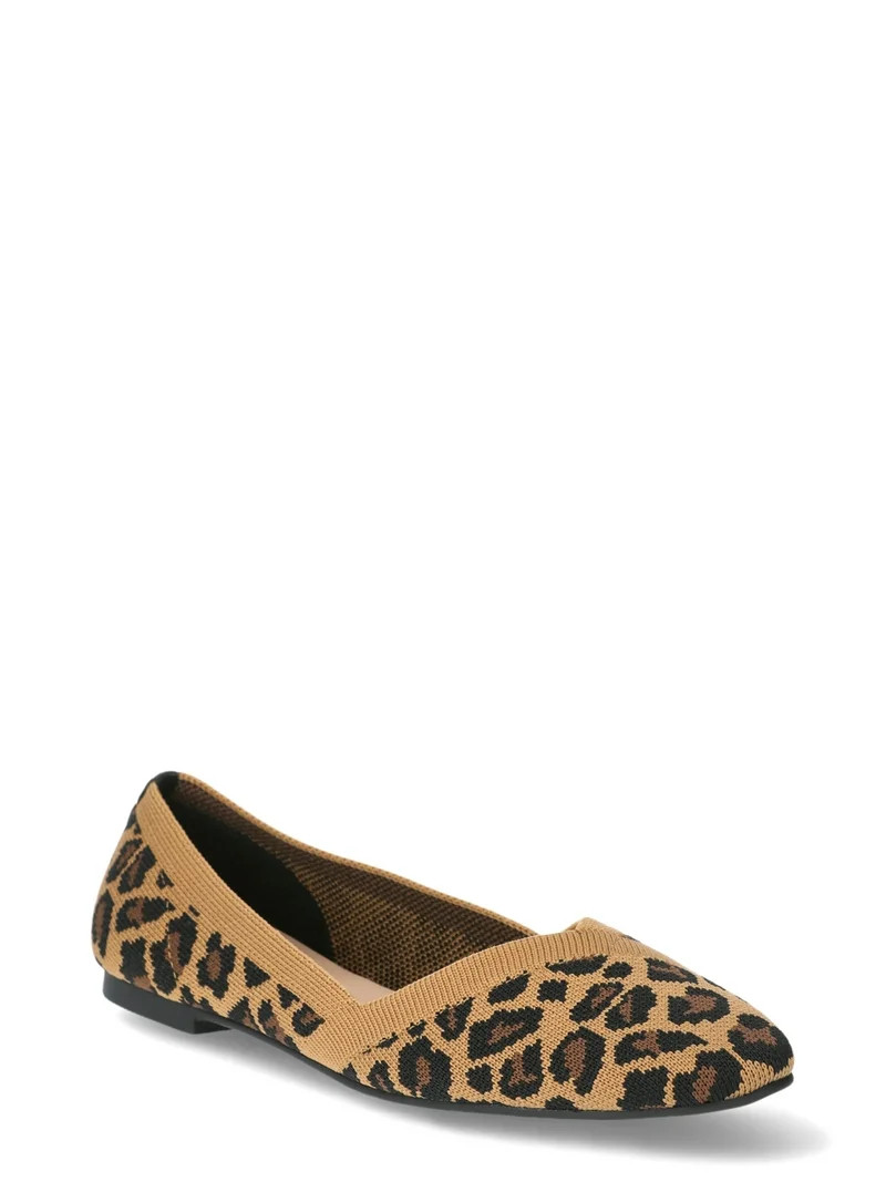 Time and Tru Women's Knit Ballet Flats | Walmart (US)