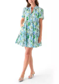 Crown & Ivy™ Women's Printed Peasant Dress | Belk