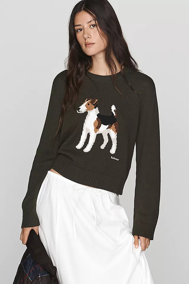 Barbour x Anthropologie Joyce 100% Cotton Sweater | Anthropologie (US)