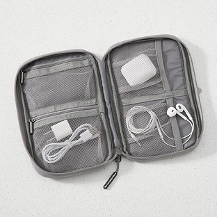 The Container Store® Tech Accessory Organizer Heather Grey | The Container Store