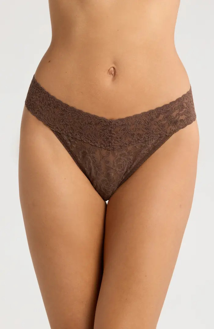 Hanky Panky Original Rise Lace Thong | Nordstrom | Nordstrom