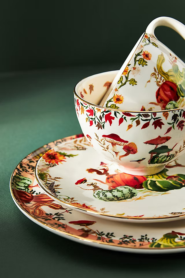 Inslee Fariss Autumn's Bounty Dinner Plate | Anthropologie (US)